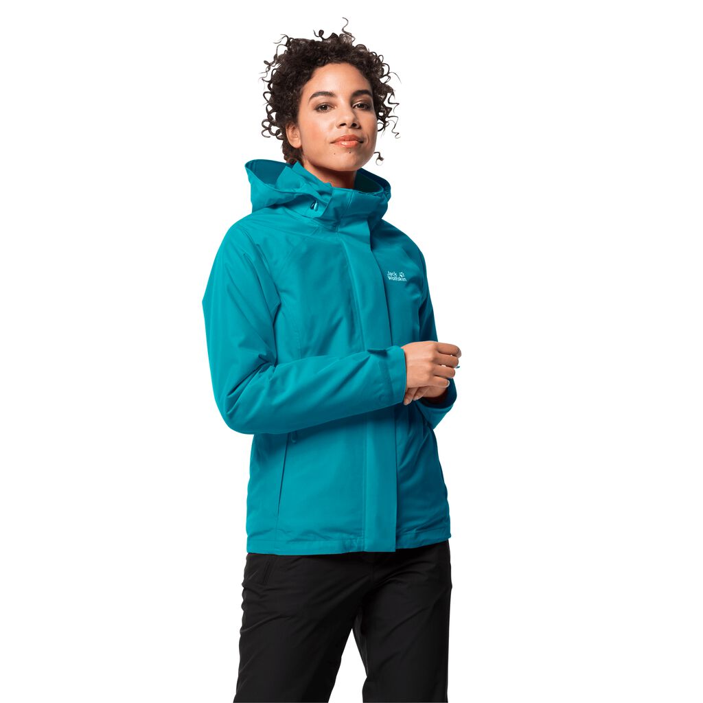 Jack Wolfskin ICELAND VOYAGE Vestes Femme Bleu Foncé - XUBGZKH-80